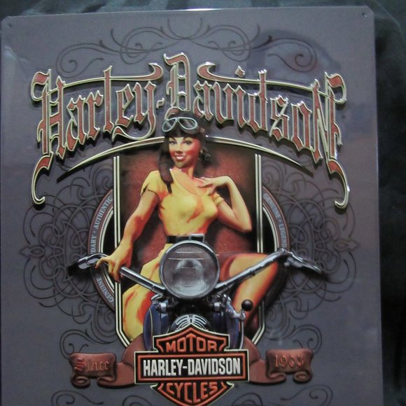 Harley Davidson metal sign - Picture 1 of 4